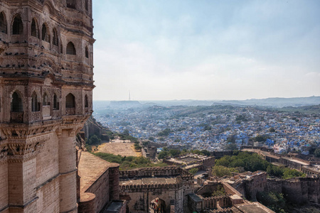 Mehrangah fort and jodhpur景观