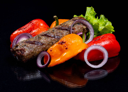 蔬菜烤肉串图片
