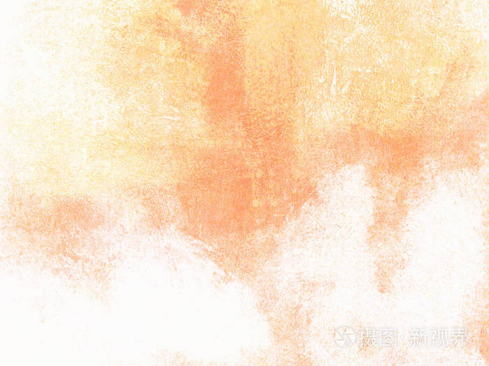 水彩画背景柔和柔和的黄橙色渐变为白色