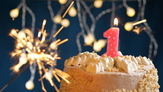 生日蜡烛特写图片