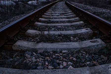 火车 自然 铁路 旅行 方向 运输 金属 过境 行业 古老的