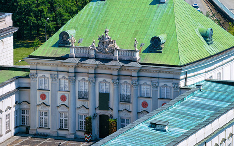 华沙皇家城堡铜屋顶故宫博物院图片