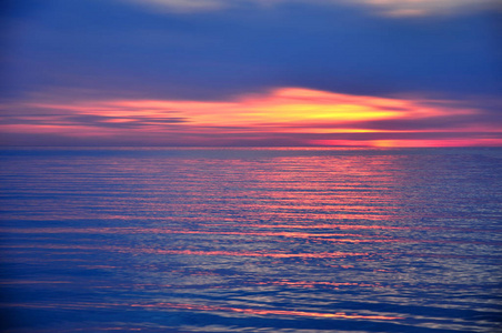 黄昏 暮光 日落 阳光 地平线 海洋 天空 波罗的海 波浪