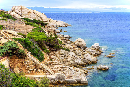 自然 灌木 小岛 撒丁岛 海岸 意大利 石头 海洋 海湾