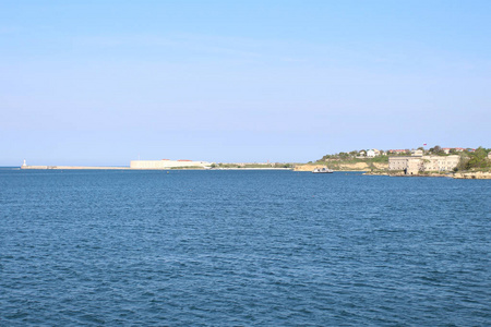 自然 海滩 旅游业 全景图 地中海 地平线 假期 建筑学