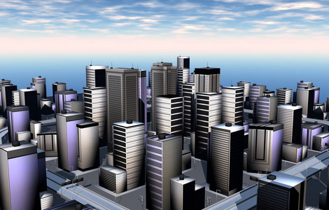 高的 地平线 大都市 商业 天狼星 提供 市中心 天际线