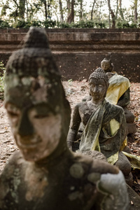 清迈观音寺古代佛像