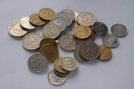 金属的俄罗斯货币图片