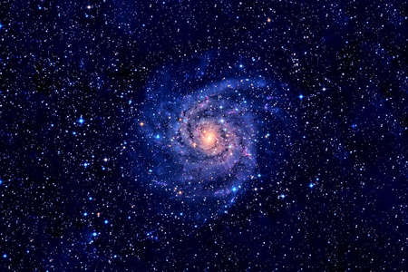 美丽的宇宙螺旋色.这张图片的元素是由美国宇航局提供的.照片