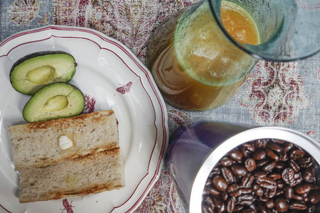 蔬菜 咖啡 面包 素食主义者 美国 早餐 午餐 三明治 鳄梨