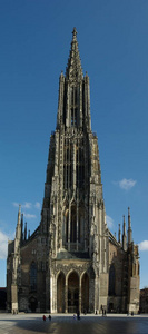 乌尔默 在里面 尖塔 世界 德国 福音派 大教堂 教堂