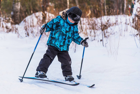  boy on a ski trip