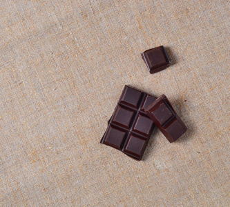 麻布 诱惑 食物 美味的 可可 牛奶 特写镜头 巧克力 糖果
