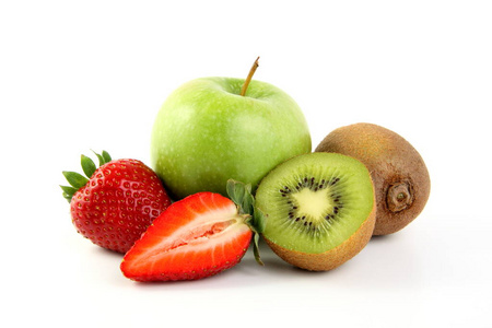 赡养费 健康地 苹果 食物 维生素 特写镜头 红润 草莓
