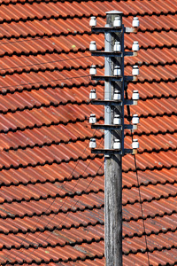 屋顶 能量 电线 权力