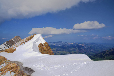 岩石 山谷 高的 徒步旅行 瑞士 旅游业 卢塞恩 冰川 阿尔卑斯山