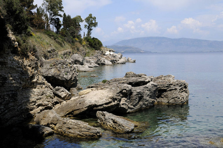 旅游业 安静 苍穹 地中海 浪漫的 假日 乡村 孤独 旅行