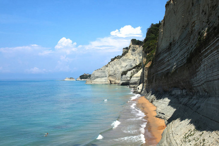 海滨 科孚 海岸线 海岸 岩石 欧洲 美丽的 旅行 旅游业