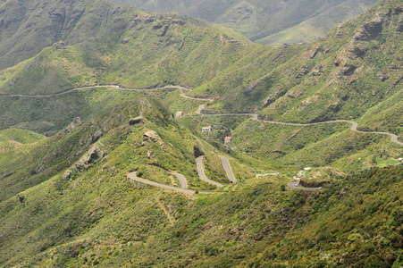 山谷 曲线 田园诗 岩石 西班牙 乡村 形成 自然 风景