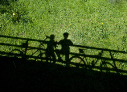 日出 健身 行动 骑自行车 男孩 黎明 反射 天空 男人