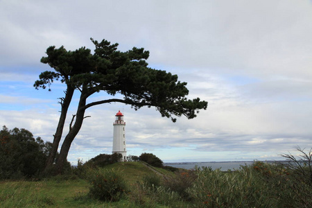 梅克伦堡 乡村 波罗的海 风景 苍穹 海洋 天空 灯塔 自然