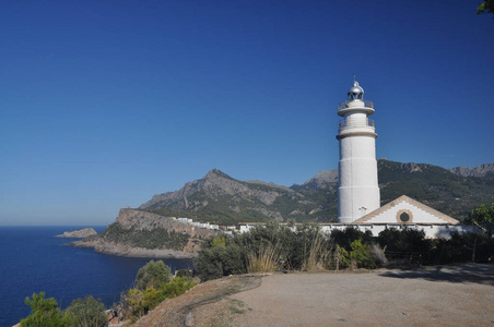 灯塔 乡村 自然 地中海 风景 马洛卡 西班牙 海岸 海洋