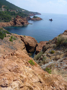 美丽的 地中海 天空 假日 海洋 悬崖 海岸 旅游业 夏天