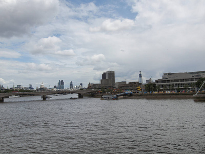 泰晤士河 英国 全景 联合 伦敦 伟大的 欧洲 王国 河边