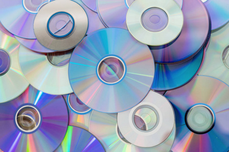 旧工艺,废光盘收集装饰为图案.cd背景概念.照片