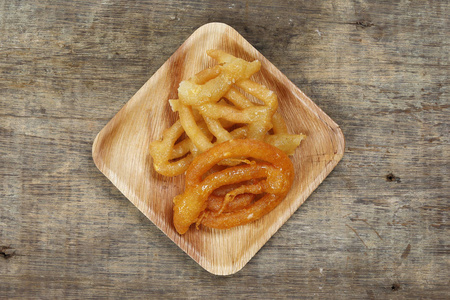 Jalebi deep fried sweet batter desert 