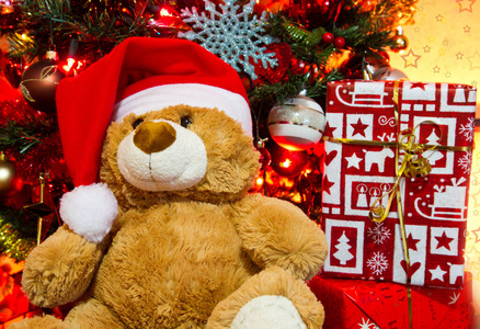家庭 聚会 包裹 圣诞老人 惊喜 假日 泰迪 礼物 玩具