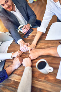 企业家 合作 重聚 协议 商人 信任 团队合作 通信 在一起