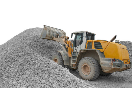 铲子 行业 生产 瓦砾 金属 重的 建设 机械 采石场 岩石