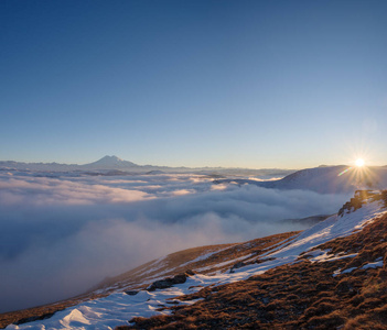 高加索地区和欧洲最高峰厄尔布鲁斯
