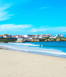 海滩 海湾 欧洲 地标 村庄 场景 海滨 自然 城市景观