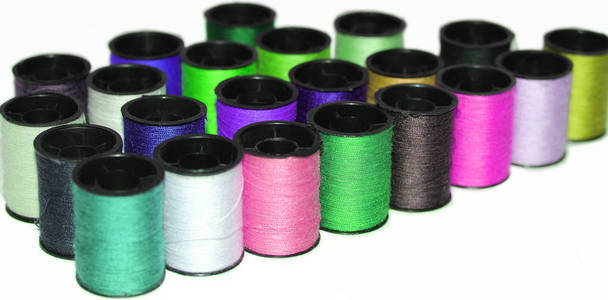 手工制作的 针线活 材料 缝纫 纺织品 美丽的 线轴 特写镜头