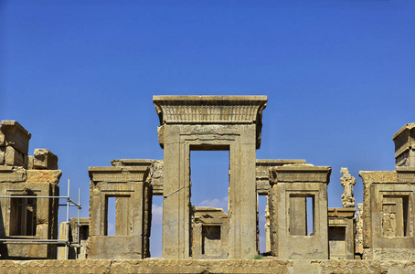 苏美尔建筑波斯波利斯/伊朗-2012年9月30日:波斯波利斯是伊朗古代帝国