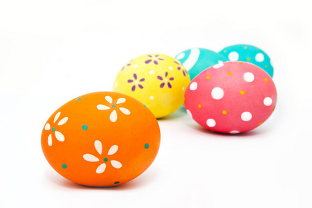 完美彩色手工彩绘复活节彩蛋照片