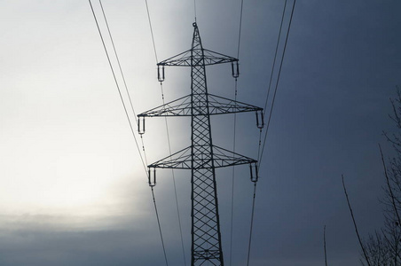 传输 危险 塔架 权力 电线 技术 电压 能量 高的 发电机
