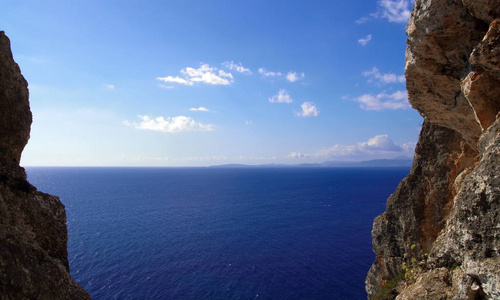 小岛 海洋 马洛卡 夏季 岩石 地中海 夏天 闪耀 假期