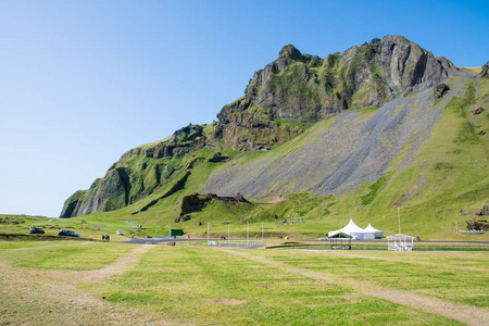 冰岛海梅伊岛上的赫乔夫斯达鲁山谷