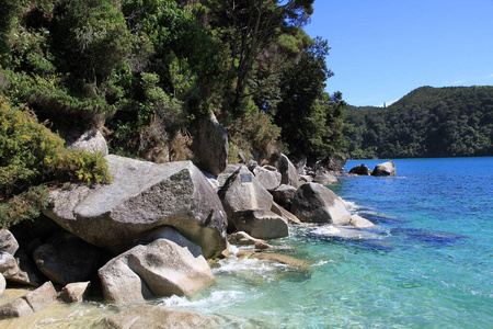 徒步旅行 岩石 海洋 公园 漫无目的