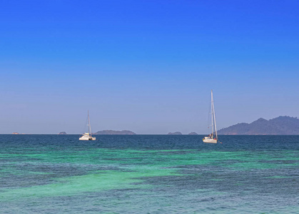 天空 海岸 自然 和平 浪漫的 夏天 海洋 地平线 自由