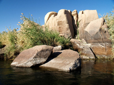公园 尼罗河 美丽的 流动 岩石 瀑布 风景 天空 旅行