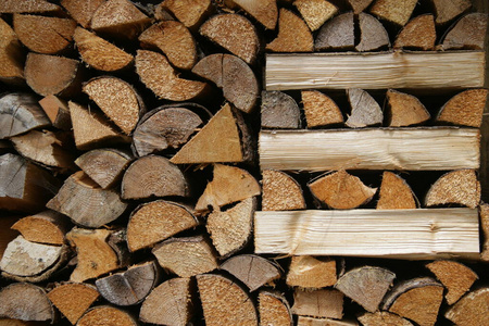 燃料 木材 准备 木柴 纹理 切碎 森林 树皮 行业 古老的