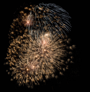 爆裂 颜色 闪耀 天空 烟花 生日 美丽的 节日 狂欢节