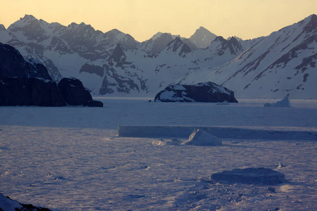 挪威 斯堪的纳维亚 格陵兰岛 南极洲 风景 自然 寒冷的