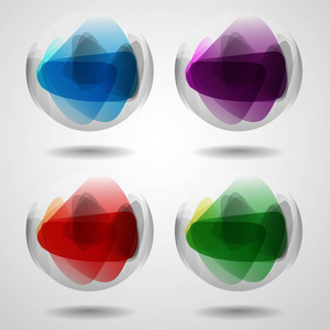 球体 插图 反射 玻璃 塑料 紫色 按钮 形象 收集 因特网