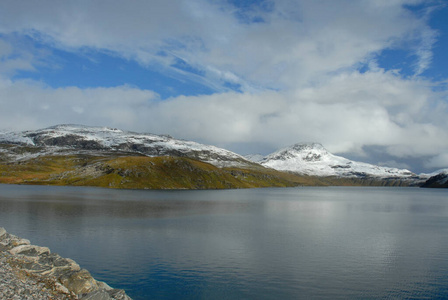 水域 乡村 风景 落下 挪威 秋天 自然 苍穹 挪威语 欧洲