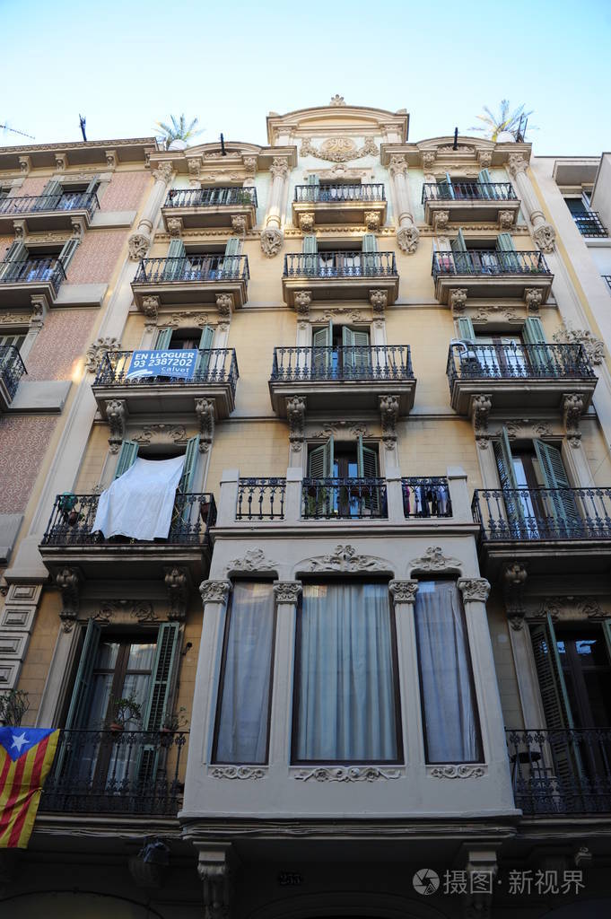 公寓 西班牙 巴塞罗那 房子 闪耀 外观 建筑 平地